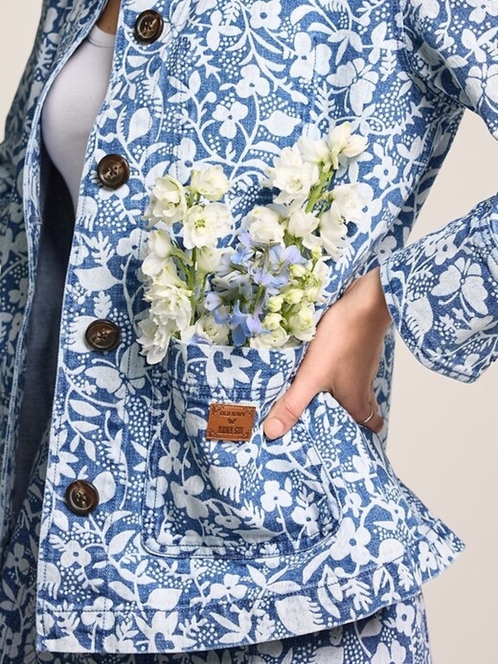 Old Navy x Anna Sui Denim Chore Jacket - Picture 4 of 10